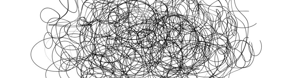 Ein Knäel aus Strichen.